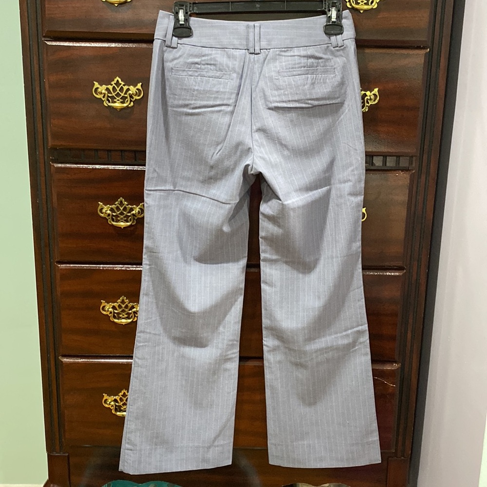 Banana Republic Gray with Purple Stripes